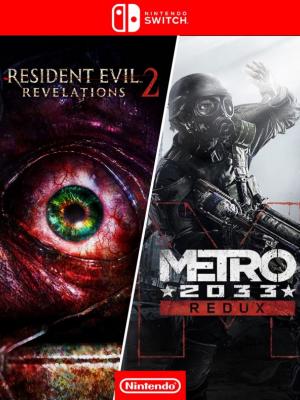 2 juegos en 1 Resident Evil Revelations 2 mas Metro 2033 Redux - Nintendo Switch